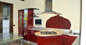 Cucina artigianale moderna Saro design esclusivo in legno